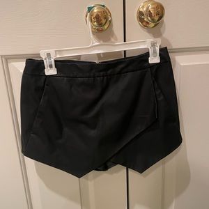 Leather skort from express